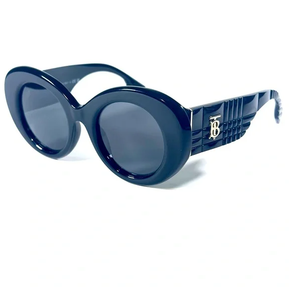 Burberry B 4370 U 3001/87 Margot Black Dark Grey 49mm Women's Sunglasses BE4370 - Picture 6 of 8